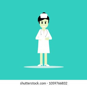 Vector illustration of nurse
