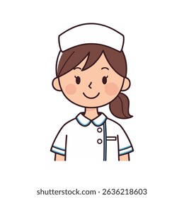 vector illustration of a nurse