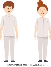 Ilustración vectorial de enfermero , ilustración ocupacional
