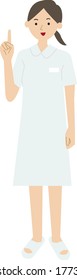 Ilustración vectorial de la enfermera pose
