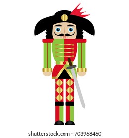 Vector illustration of a nutcracker