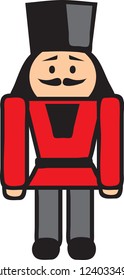 Vector illustration of a Nutcracker icon or symbol
