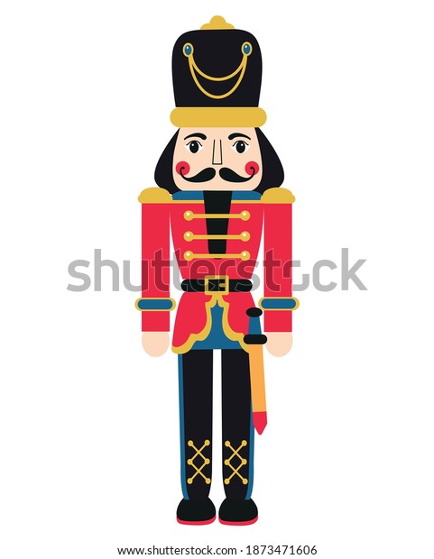 Vector Illustration Nutcracker Sword Stock Vector (Royalty Free) 1873471606