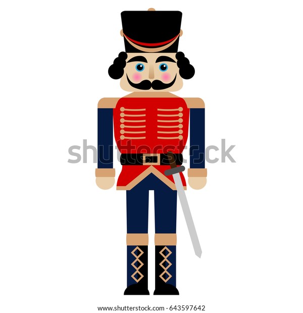 Vector Illustration Nutcracker Sword Stock Vector (Royalty Free) 643597642