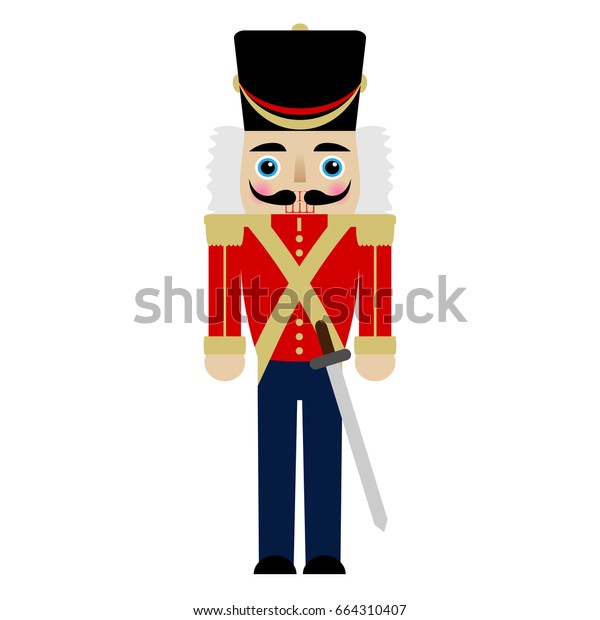 Vector Illustration Nutcracker Sword Stock Vector (royalty Free 