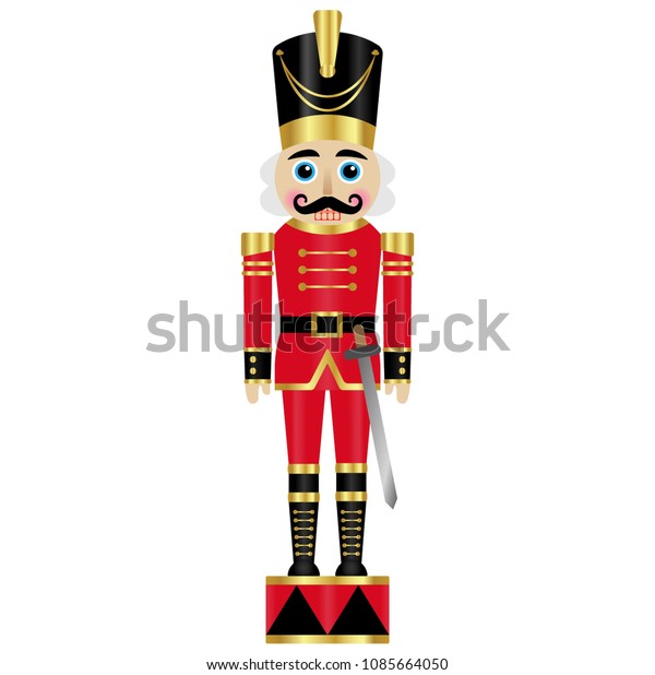 Vector Illustration Nutcracker Sword On Drum Stock Vector (Royalty Free ...