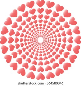 Vector Illustration o Beautiful valentines day background with red hearts on background
Valentine's day background with hearts