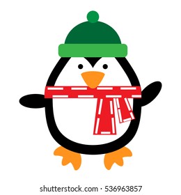 Vector illustration o a penguin
