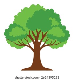 Vector Illustration of an Oak Tree Icon