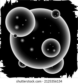 Vector illustration objects bubble science