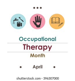 Vector Illustration / Occupational Therapy Month 