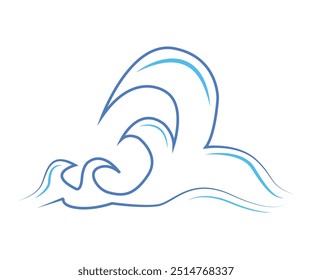 Vector illustration of Ocean Wave Currents