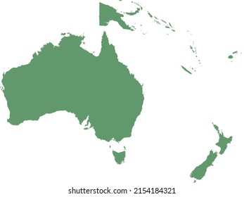 Vector illustration of Oceania map