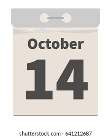 Vector illustration, October 14