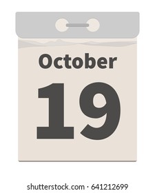 Vector illustration, October 19