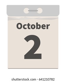 Vector illustration, October 2