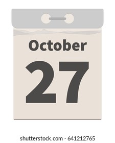 Vector illustration, October 27