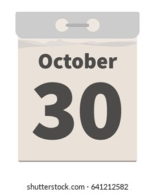 Vector illustration, October 30
