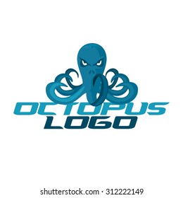 vector illustration of an octopus with seven schyupaltsami concept or idea for the logo graphics for the t-shirt design