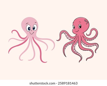 A vector illustration of an octopus silhouette, designed as a logo