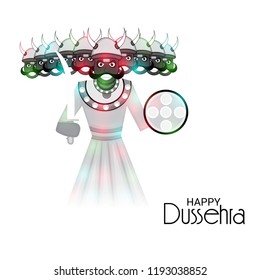 Vector illustration of a Offer Background for Dussehra Celebration.