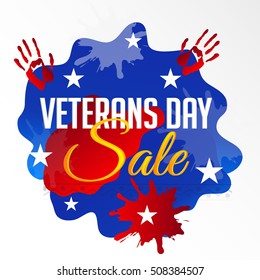 Vector illustration of a Offer Background For Veterans Day.