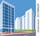 Vector illustration of office building