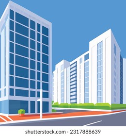 Vector illustration of office building