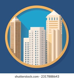 Vector illustration of office building