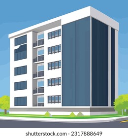 Vector illustration of office building