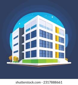 Vector illustration of office building