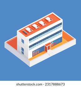 Vector illustration of office building