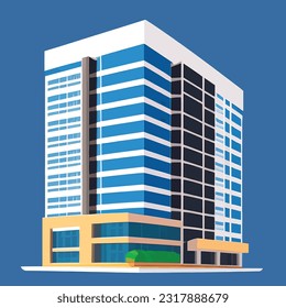 Vector illustration of office building