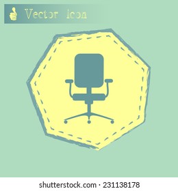 Vector illustration of office chair 