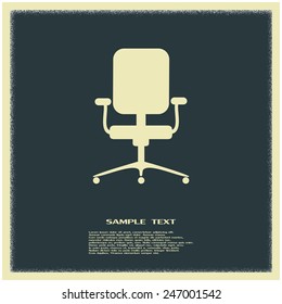 Vector illustration of office chair 