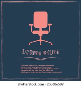 Vector illustration of office chair 