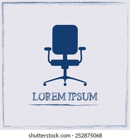 Vector illustration of office chair 
