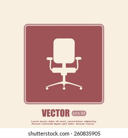 Vector illustration of office chair 