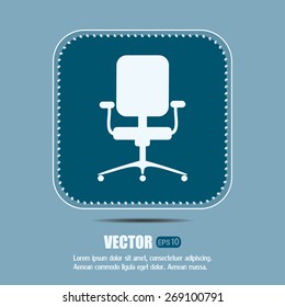 Vector illustration of office chair 