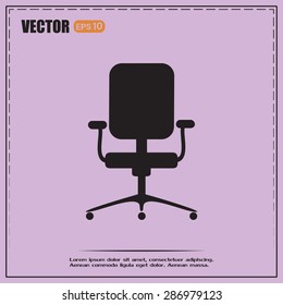 Vector illustration of office chair 