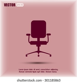 Vector illustration of office chair 