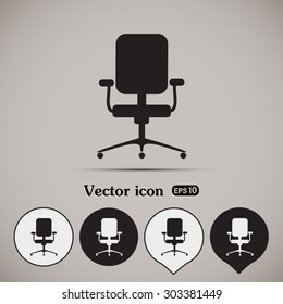 Vector illustration of office chair 