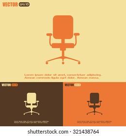 Vector illustration of office chair 