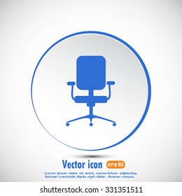 Vector illustration of office chair 
