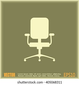 Vector illustration of office chair 