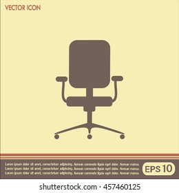 Vector illustration of office chair 