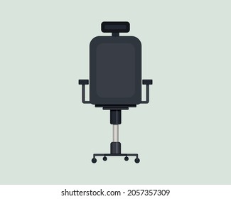 ilustración vectorial de la silla de oficina en estilo plano