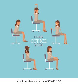 Chair Workout Stock Vectors Images Vector Art Shutterstock