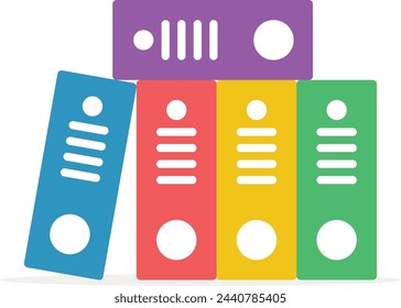 ilustración vectorial de archivo de símbolo de carpeta de office, documento. diseño plano simple editable.