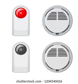 Vector illustration of office and house icon. Set of office and system vector icon for stock.